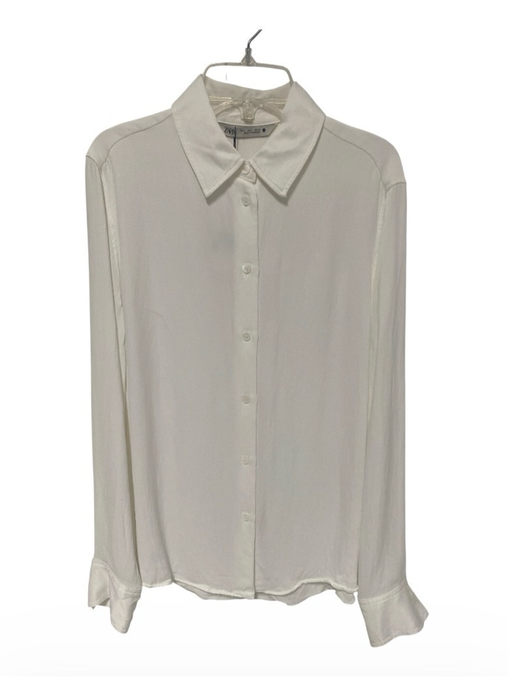 Zara Ivory Button-Down Shirt